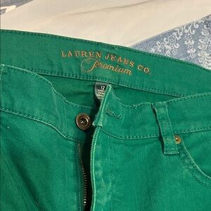 Lauren Ralph Lauren Green Straight Leg Jeans